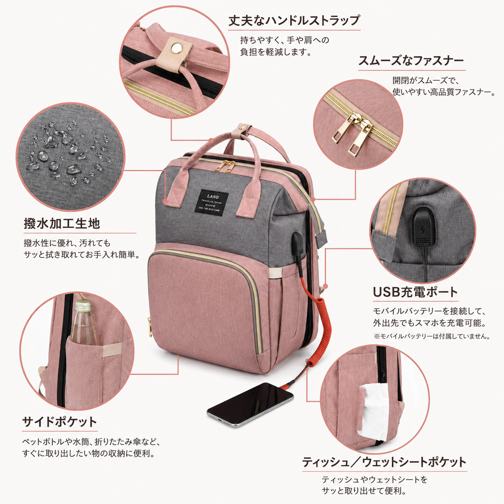 SmartPack™ どこでもベビーベッド
